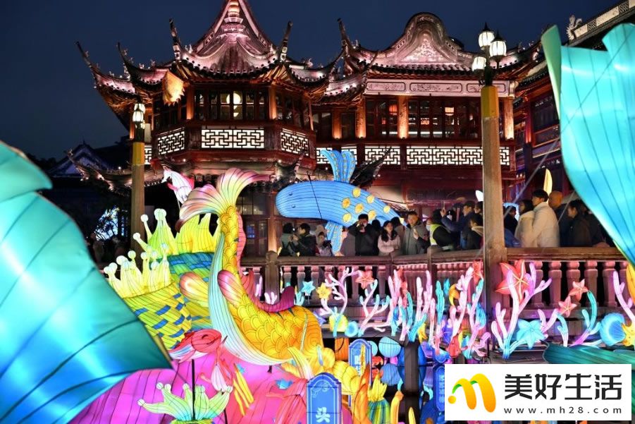 2024上海豫园民俗艺术灯会亮灯(图4)